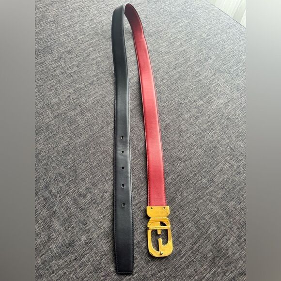 GUCCI REVERSIBLE LEATHER BELT - Picture 9 of 14